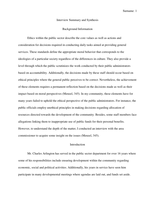 Interview Summary and Synthesis