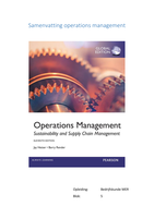 Samenvatting operations management BMER blok 5