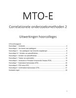 MTO-E uitwerkingen hoorcolleges, inclusief voorbeeldvragen