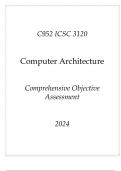 &lpar;WGU C952&rpar; ICSC 3120 Computer Architecture Comprehensive OA 2024&period;