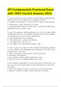 ATI Fundamentals Proctored Exam with 100&percnt; Correct Answers &vert;Latest 2024&period; 
