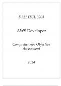&lpar;WGU D321&rpar; ITCL 3203 AWS Developer Comprehensive OA 2024&period;