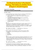 Test Bank for Keltner&rsquo;s Psychiatric  Nursing&comma; 9th Edition by Debbie Steele  Chapter 1-36  All Chapters