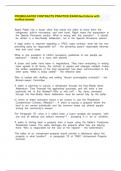 PROMULGATED CONTRACTS PRACTICE EXAM