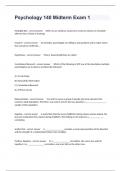 Psychology 140 Midterm Exam 1 Complete Questions And Verified Correct Answer&vert; Guaranteed Solutions&period;