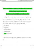 NR565 &sol; NR 565 Midterm Exam Study Guide &lpar;Notes Week 1 &ndash; 4&rpar; &lpar;Latest 2023 &sol; 2024&rpar;&colon; Advanced Pharmacology Fundamentals - Chamberlain