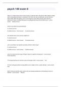 psych 140 exam 6 Latest Actual Exam Detailed And Correct Answers&period;