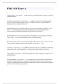 FINC 409 Exam 1 Questions And Accurate Verified Answers 100&percnt;&period;