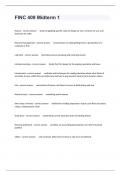 FINC 409 Midterm 1 Exam Questions And Answers Already Passed&vert; Graded A&plus;&period;