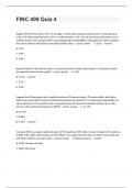 FINC 409 Quiz 4 Assessment Test Questions Fully Solved&period;