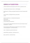 CIBTAC A&plus;P QUESTIONS AND ANSWERS RATED 100&percnt; CORRECT&excl;&excl;