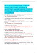 HESI OB maternity EXAM 2024 AND PRACTICE EXAM T &vert;ACCURATE QUESTIONS AND ANSWERS&vert; VERIFIED FOR GUARANTEED PASS &vert;GRADED A &vert; BRAND NEW
