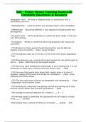 SAE - Power House Training Exam&sol;120 Complete Questions & Answers