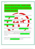 FOUNDATIONS OF ABA - EXAM 1&period;WITH VERIFIED QUESTIONS AND ANSWERS&period;A&plus; GRADED&period;2024&sol;2025&period;
