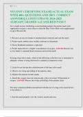 NYS EMT CERTIFYING EXAM&vert;&vert; ACTUAL EXAM  WITH 400&plus; QUESTIONS AND 100&percnt; CORRECT  ANSWERS&vert;&vert; LATEST UPDATE 2024-2025  ALREADY GRADED A&plus;&vert;&vert; ASSURED PASS&excl;&excl;&excl;