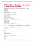 CP Final Exam