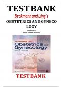 Test Bank For Beckmann and Ling's Obstetrics and Gynecology 8th Edition by Dr&period; Robert Casanova All Chapters &lpar;1-50&rpar; &vert; A&plus; ULTIMATE GUIDE 2020