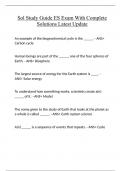 Sol Study Guide ES Exam With Complete Solutions Latest Update
