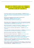 2024 HESI MATERNITY OB EXAM VERSION 1 LATEST ALL 55 QUESTIONS AND CORRECT ANSWERS ALREADY GRADED A&period;