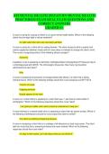 ATI MENTAL HEALTH &sol;ATI RN MENTAL HEALTH PROCTORED EXAM REAL EXAM QUESTIONS AND CORRECT ANSWERS PDF GRADED A&plus; Free