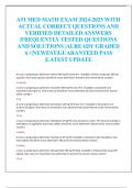 ATI MED MATH EXAM 2024-2025 WITH  ACTUAL CORRECT QUESTIONS AND  VERIFIED DETAILED ANSWERS  &vert;FREQUENTLY TESTED QUESTIONS  AND SOLUTIONS &vert;ALREADY GRADED  A&plus;&vert;NEWEST&vert;GUARANTEED PASS  &vert;LATEST UPDATE