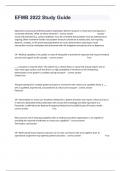 EFMB 2022 Study Guide Complete Questions And Actual Answers&vert; Graded A&plus;&period;