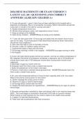 2024 HESI MATERNITY OB EXAM VERSION 3  LATEST ALL 60&plus; QUESTIONS AND CORRECT  ANSWERS &vert;ALREADY GRADED A&plus;