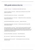 10th grade science dna rna Actual Questions And Correct Detailed Answers&vert; Graded A&plus;&period;