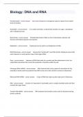 Biology&colon; DNA and RNA Prep Exam Questions And Answers Well Elaborated &period;