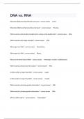 DNA vs&period; RNA Review Exam Complete Questions And Answers&period;