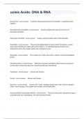 ucleic Acids&colon; DNA & RNA Practice Exam Guide Questions With Answers A&plus; Score&period;