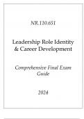 &lpar;JHU&rpar; NR&period;210&period;651 Leadership Role Identity & Career Development Comprehensive Final Exam Guide