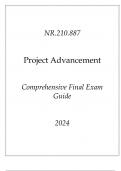 &lpar;JHU&rpar; NR&period;210&period;887 Project Advancement Comprehensive Final Exam Guide 2024