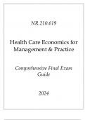 &lpar;JHU&rpar; NR&period;210&period;619 Health Care Economics for Management & Practice Comprehensive Final Exam Guide 2024&period;pdf
