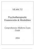 &lpar;JHU&rpar; NR&period;406&period;712 Psychotherapeutic Frameworks & Modalities Comprehensive Midterm Exam Guide