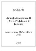 &lpar;JHU&rpar; NR&period;406&period;722 Clinical Management II &lpar;PMHNP Children & Families&rpar; Comprehensive Midterm Exam