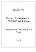 &lpar;JHU&rpar; NR&period;406&period;720 Clinical Management I &lpar;PMHNP Adult Gero&rpar; Comprehensive Midterm Exam Guide