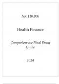 &lpar;JHU&rpar; NR&period;210&period;806 Health Finance Comprehensive Final Exam Guide 2024&period;