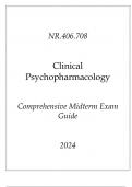 &lpar;JHU&rpar; NR&period;406&period;708 Clinical Psychopharmacology Comprehensive Midterm Exam Guide 2024&period;