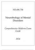 &lpar;JHU&rpar; NR&period;406&period;706 Neurobiology of Mental Disorders Comprehensive Midterm Exam Guide 2024&period;