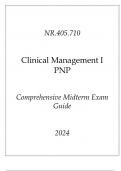 &lpar;JHU&rpar; NR&period;405&period;710 Clinical Management I PNP Comprehensive Midterm Exam Guide 2024&period;