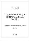 &lpar;JHU&rpar; NR&period;406&period;715 Diagnostic Reasoning II&lpar; PMHNP Children & Families&rpar; Comprehensive Midterm Exam