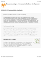 Samenvatting: Sustainability