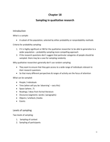 Sociology 364 Notes