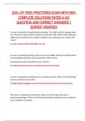 2024 ATI PEDS PROCTORED EXAM WITH 100&percnt;  COMPLETE SOLUTIONS RATED A &lpar;60  QUESTIINS AND CORRECT ANSWERS&rpar; &vert;  &lpar;EXPERT VERIFIED&rpar;