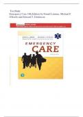 Test Bank - Emergency Care 14th Edition &lpar;Daniel Limmer&comma; 2020&rpar;&comma; Latest Edition &vert;&vert; Instant Download