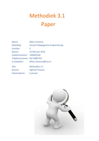 Methodiek 3.1 Paper
