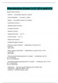 Precalculus Exam 1&sol;17 Q&rsquo;s and A&rsquo;s