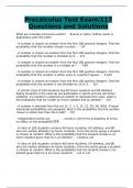Precalculus Test Exam&sol;117 Questions and Solutions