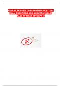 HESI A2 READING COMPREHENSION ACTUAL EXAM QUESTIONS AND ANSWERS 2024-25 PASS AT FIRST ATTEMPT &excl;&excl;&excl;